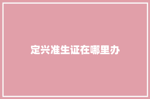 定兴准生证在哪里办 商业计划书范文